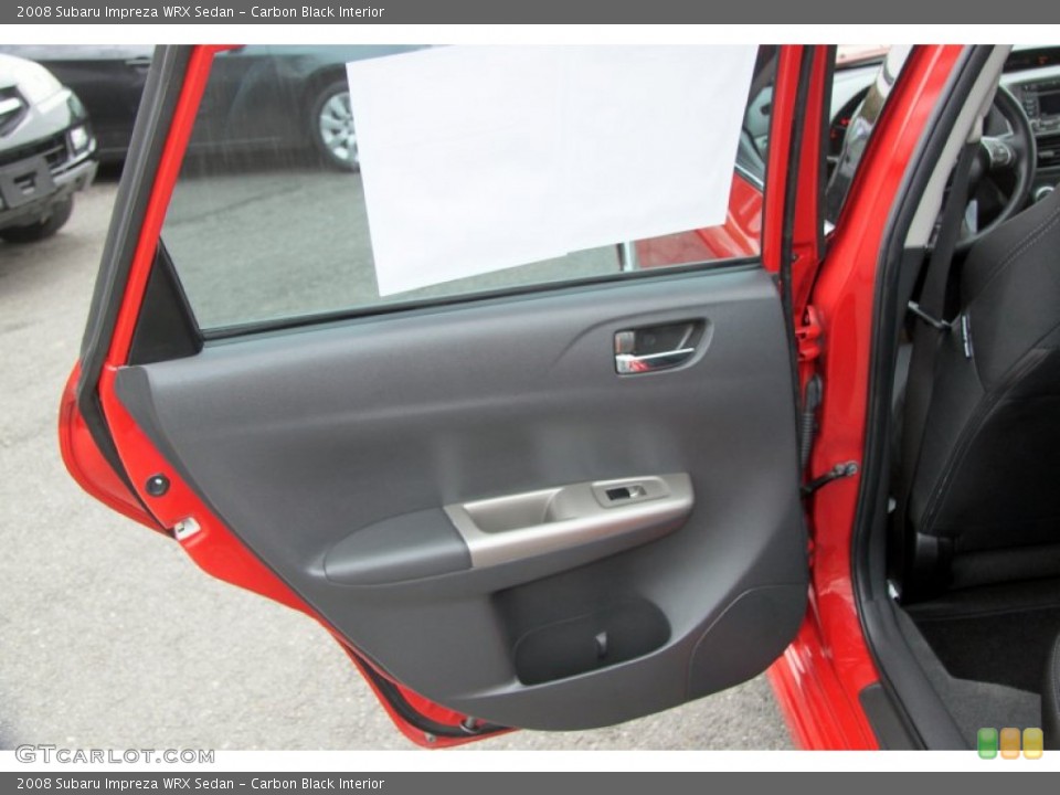 Carbon Black Interior Door Panel for the 2008 Subaru Impreza WRX Sedan #62425626