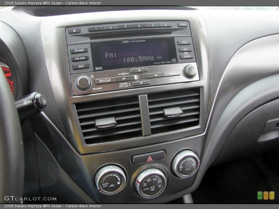 Carbon Black Interior Controls for the 2008 Subaru Impreza WRX Sedan #62425635