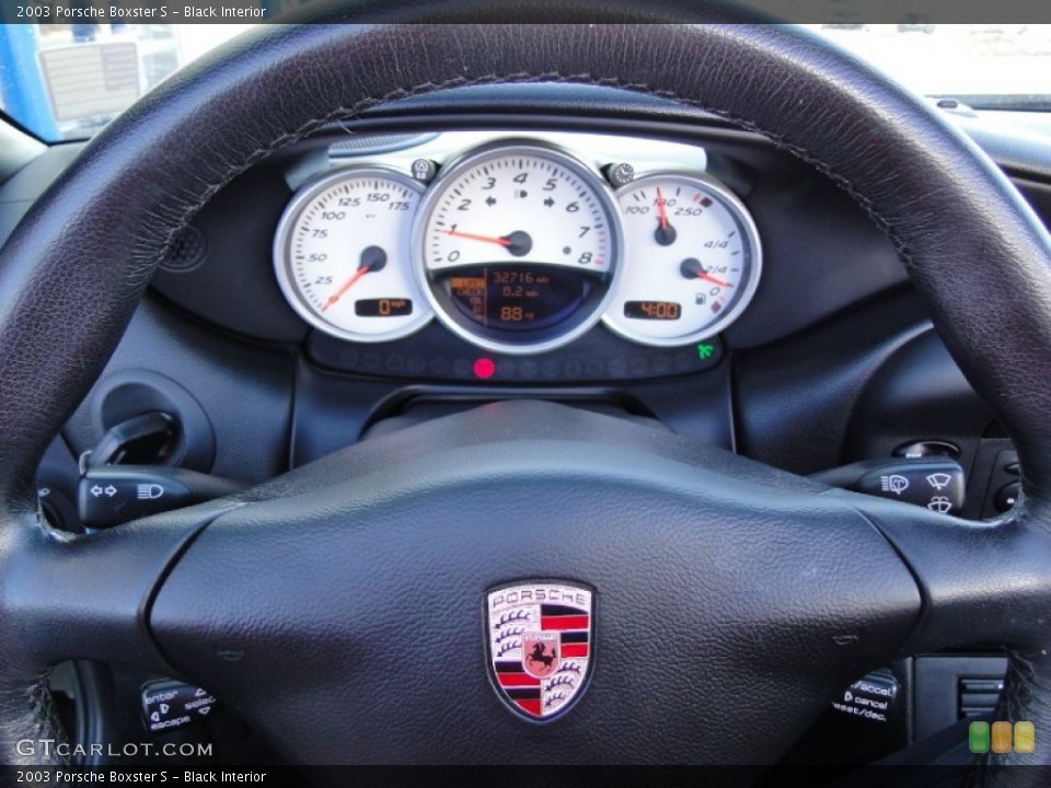Black Interior Gauges for the 2003 Porsche Boxster S #62425991