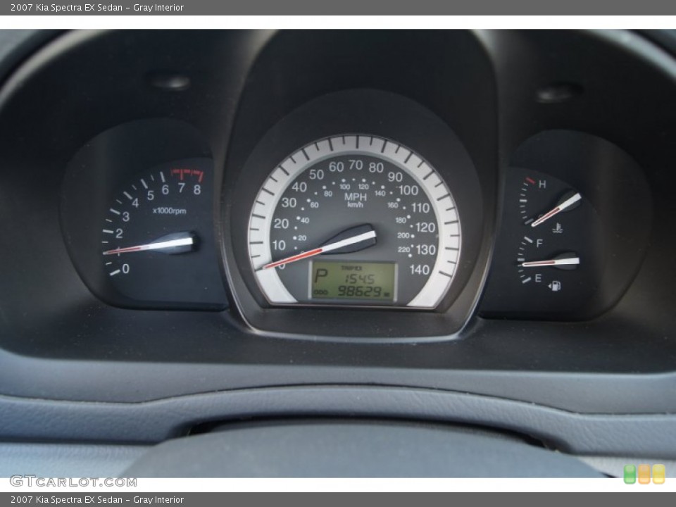 Gray Interior Gauges for the 2007 Kia Spectra EX Sedan #62427950