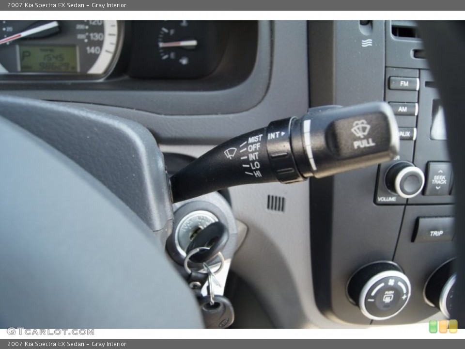 Gray Interior Controls for the 2007 Kia Spectra EX Sedan #62427962