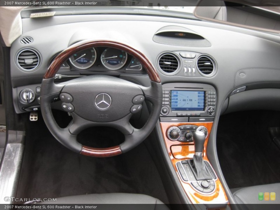 Black Interior Dashboard for the 2007 Mercedes-Benz SL 600 Roadster #62429775