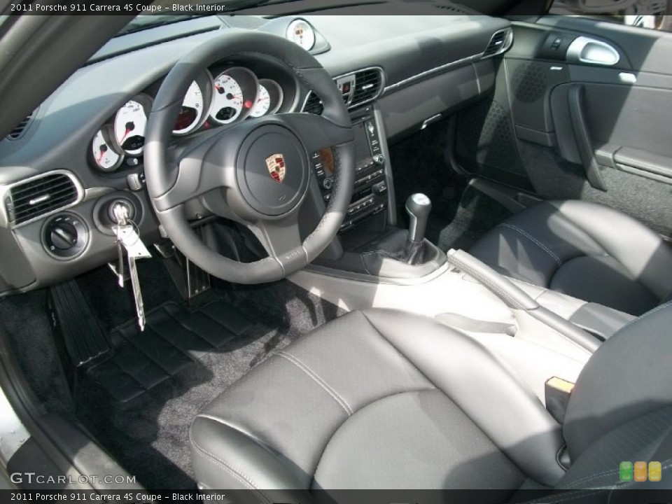 Black Interior Photo for the 2011 Porsche 911 Carrera 4S Coupe #62430279