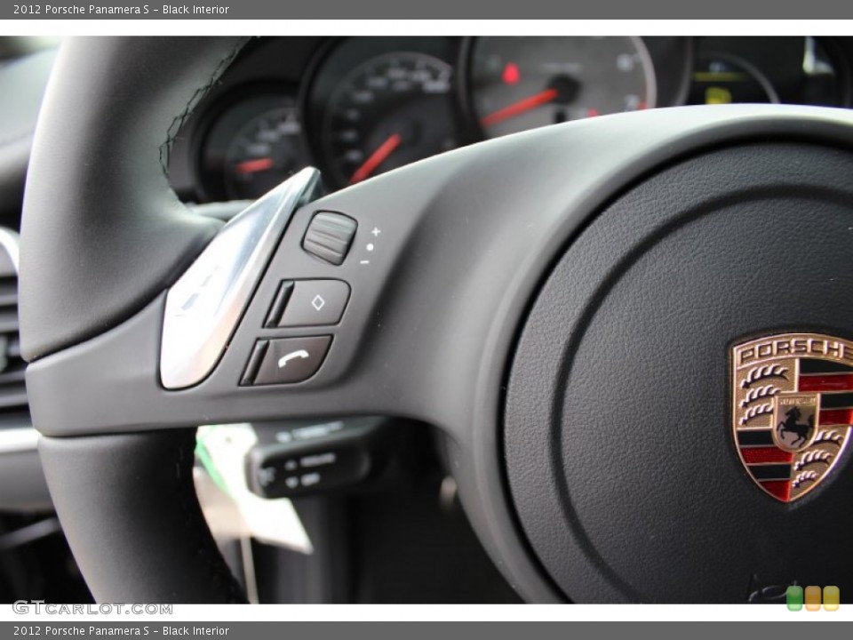 Black Interior Steering Wheel for the 2012 Porsche Panamera S #62430543