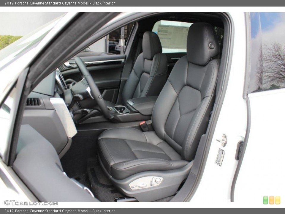 Black Interior Front Seat for the 2012 Porsche Cayenne  #62430744