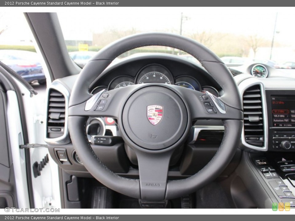 Black Interior Steering Wheel for the 2012 Porsche Cayenne  #62430753