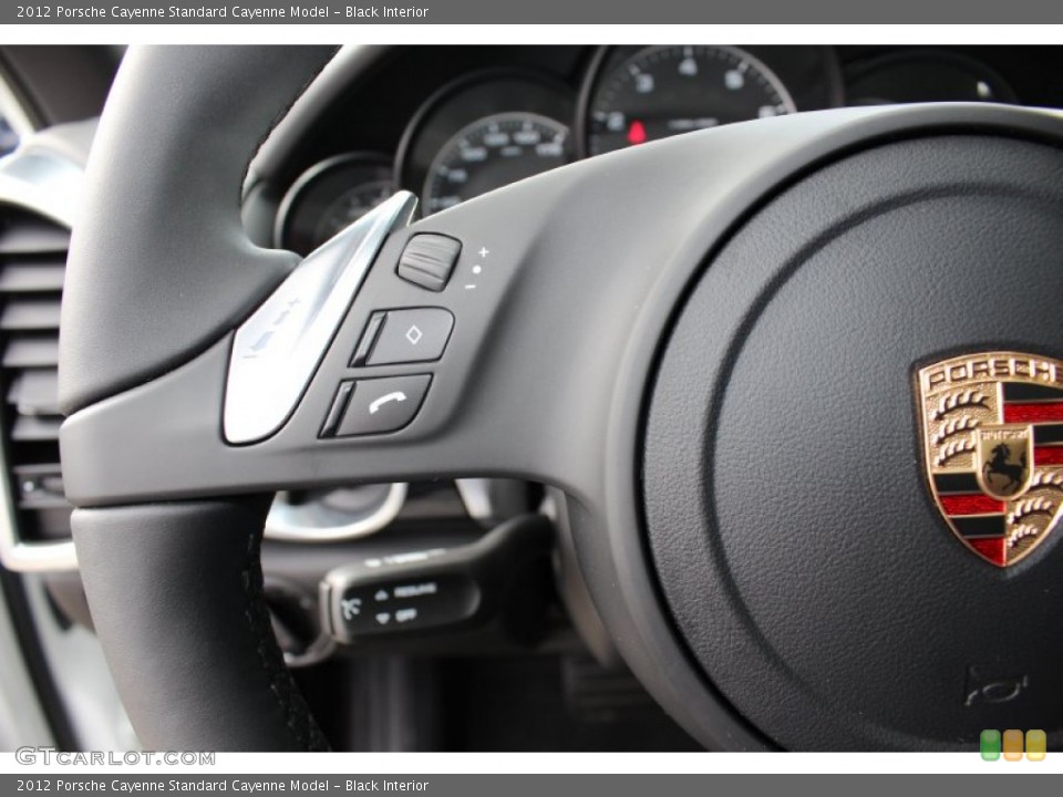 Black Interior Steering Wheel for the 2012 Porsche Cayenne  #62430759