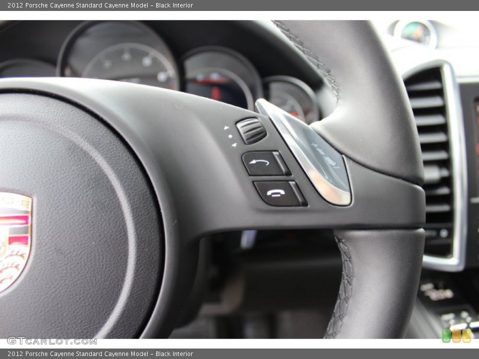 Black Interior Steering Wheel for the 2012 Porsche Cayenne  #62430774