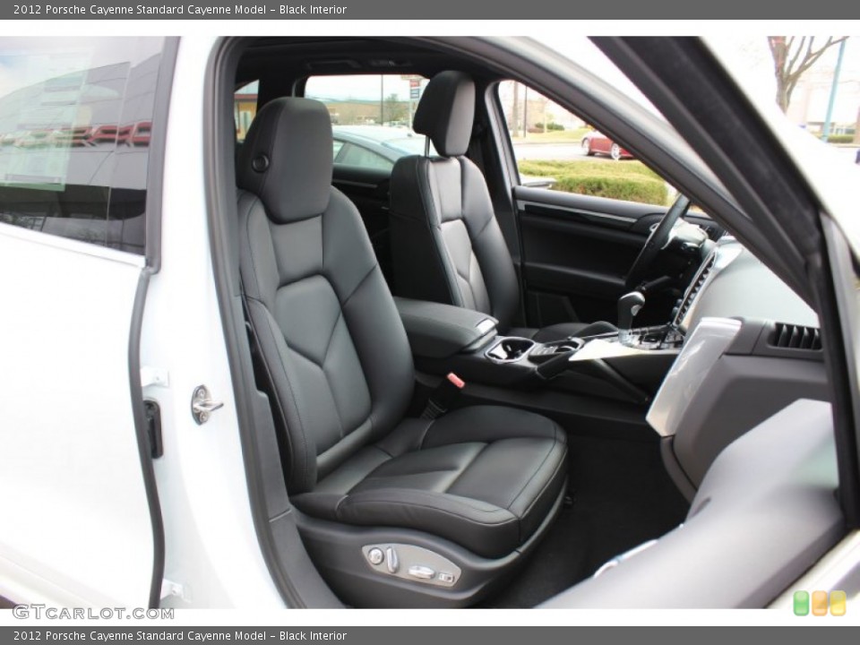 Black Interior Front Seat for the 2012 Porsche Cayenne  #62430837