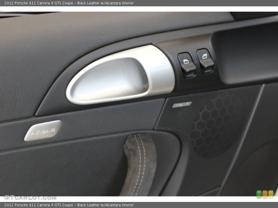 Black Leather w/Alcantara Interior Controls for the 2012 Porsche 911 Carrera 4 GTS Coupe #62430912