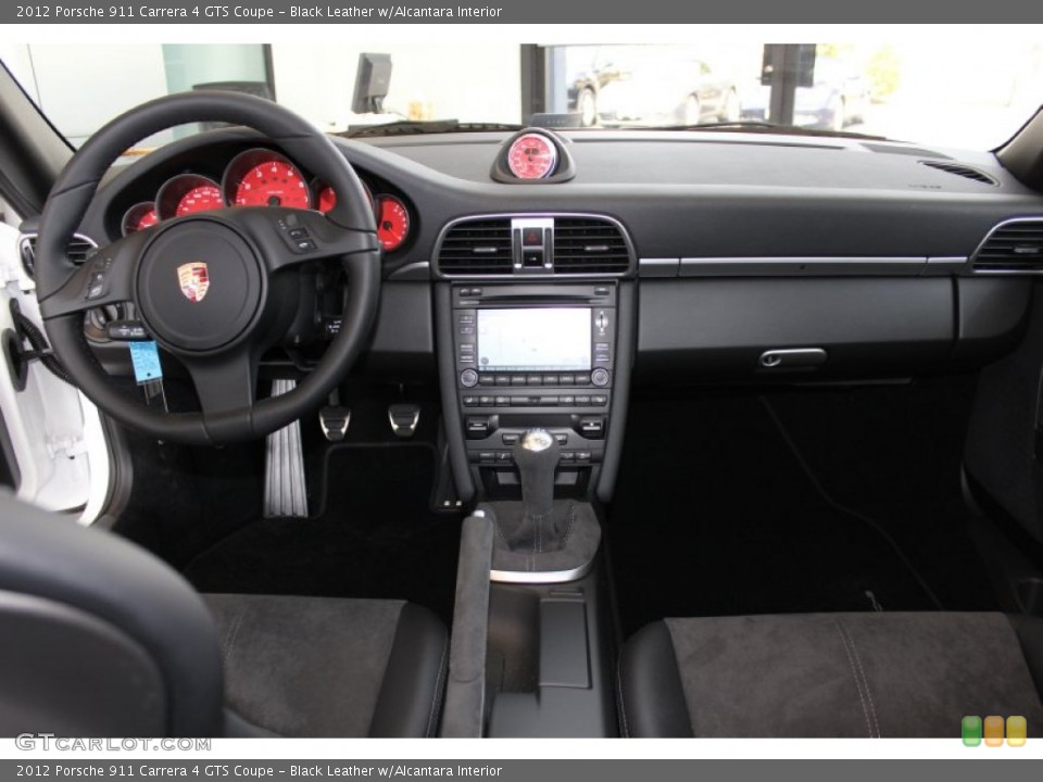 Black Leather w/Alcantara Interior Dashboard for the 2012 Porsche 911 Carrera 4 GTS Coupe #62430933