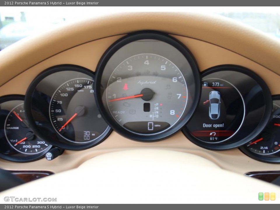 Luxor Beige Interior Gauges for the 2012 Porsche Panamera S Hybrid #62431071