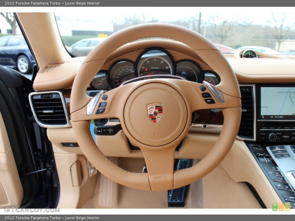 Luxor Beige Interior Steering Wheel for the 2012 Porsche Panamera Turbo #62431266