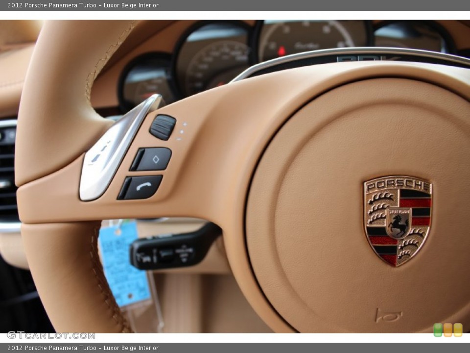 Luxor Beige Interior Controls for the 2012 Porsche Panamera Turbo #62431269