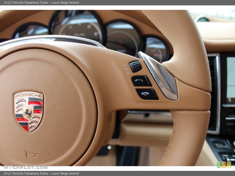 Luxor Beige Interior Controls for the 2012 Porsche Panamera Turbo #62431272