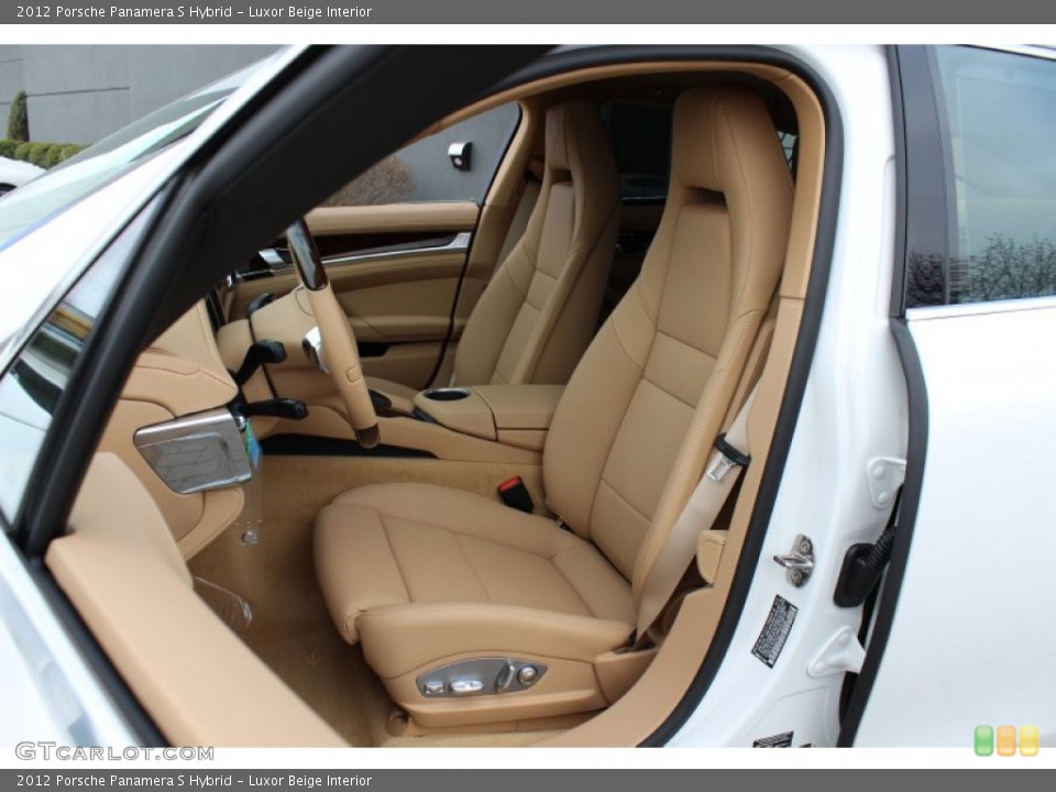 Luxor Beige Interior Front Seat for the 2012 Porsche Panamera S Hybrid #62431365