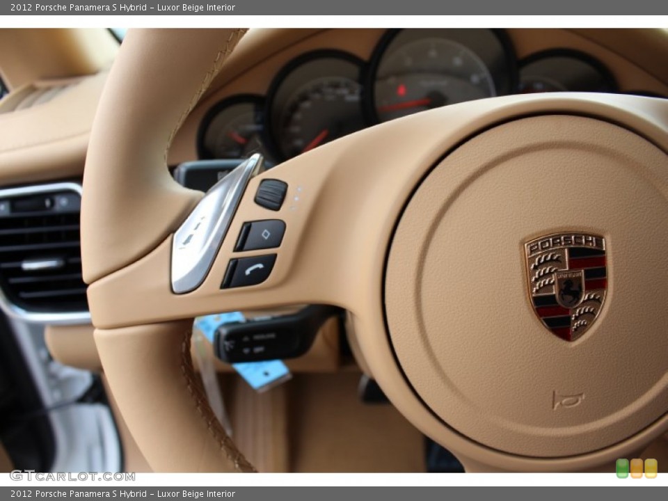 Luxor Beige Interior Steering Wheel for the 2012 Porsche Panamera S Hybrid #62431374