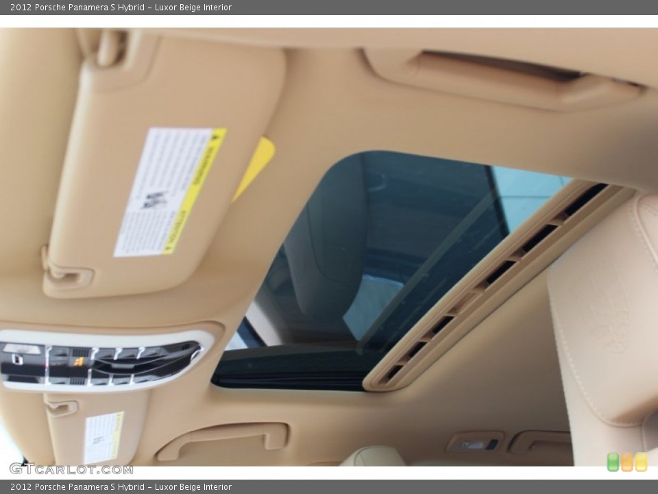 Luxor Beige Interior Sunroof for the 2012 Porsche Panamera S Hybrid #62431389