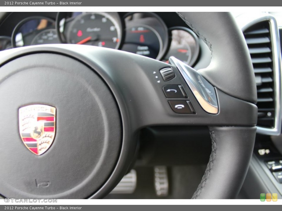 Black Interior Steering Wheel for the 2012 Porsche Cayenne Turbo #62431479
