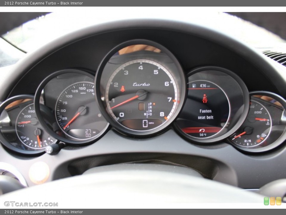 Black Interior Gauges for the 2012 Porsche Cayenne Turbo #62431482