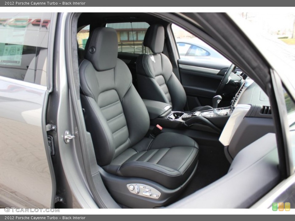 Black Interior Front Seat for the 2012 Porsche Cayenne Turbo #62431515