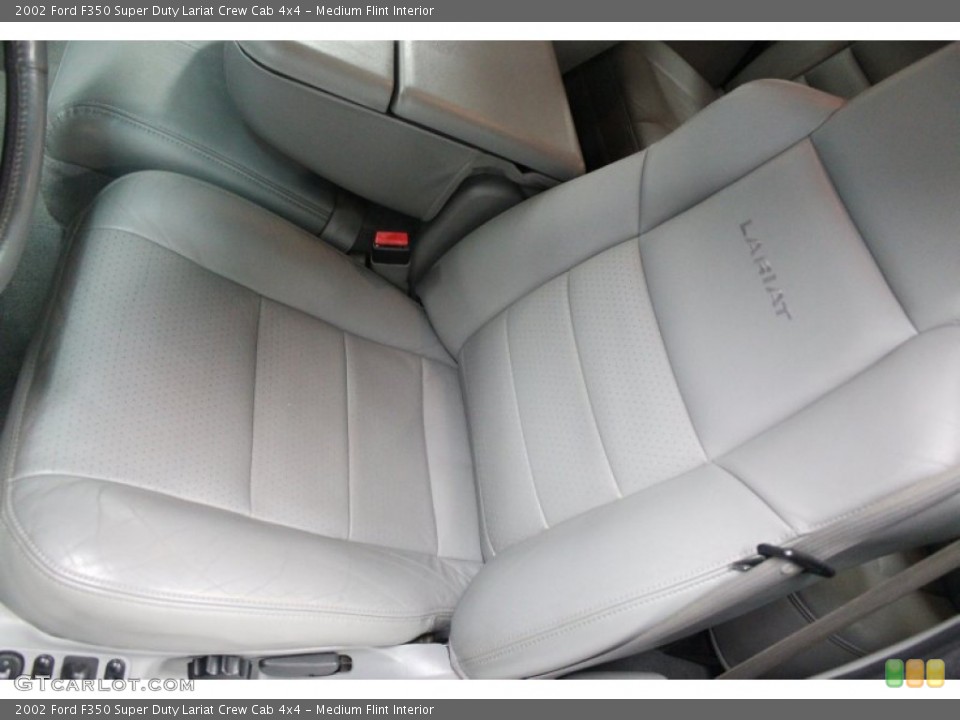 Medium Flint Interior Front Seat for the 2002 Ford F350 Super Duty Lariat Crew Cab 4x4 #62431831