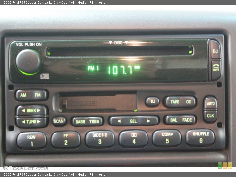 Medium Flint Interior Audio System for the 2002 Ford F350 Super Duty Lariat Crew Cab 4x4 #62431933