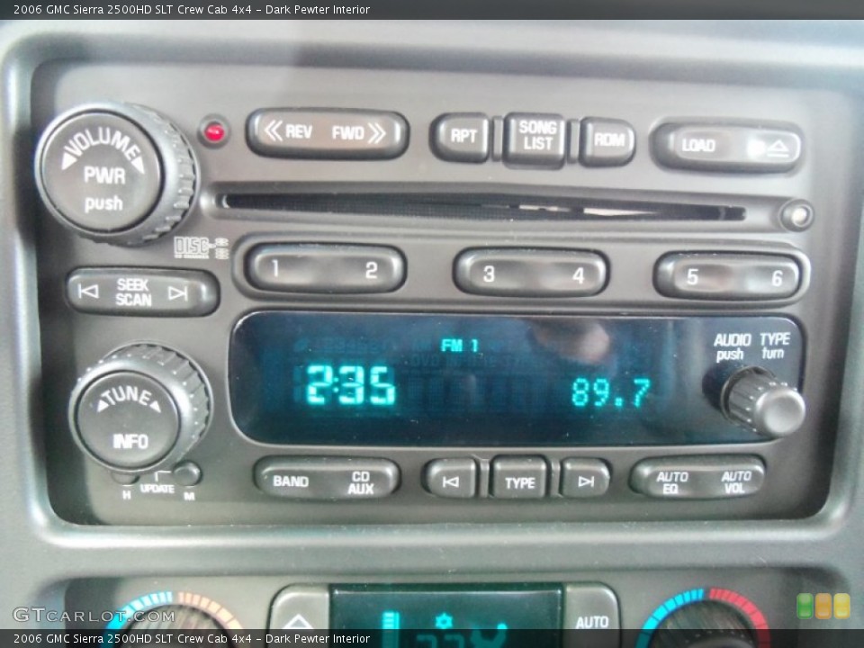 Dark Pewter Interior Audio System for the 2006 GMC Sierra 2500HD SLT Crew Cab 4x4 #62432068