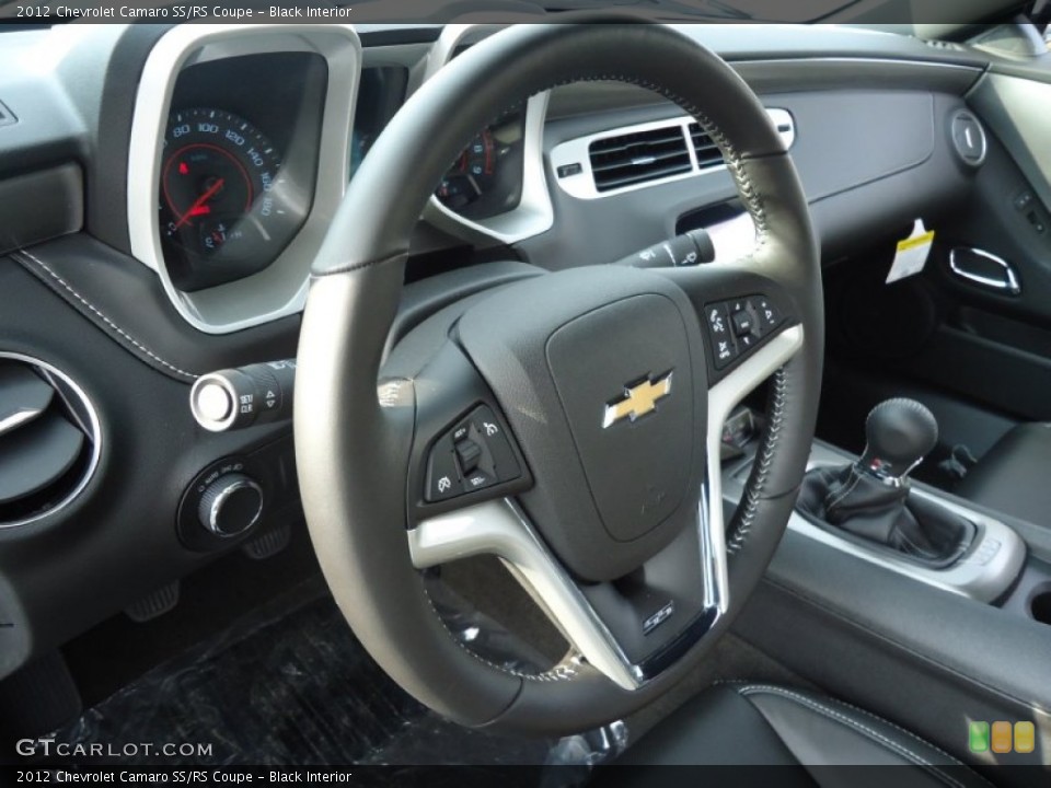 Black Interior Steering Wheel for the 2012 Chevrolet Camaro SS/RS Coupe #62434846