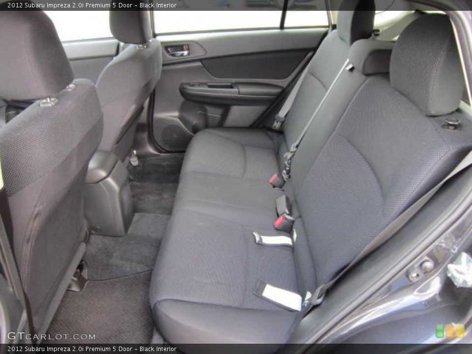Black Interior Photo for the 2012 Subaru Impreza 2.0i Premium 5 Door #62435257