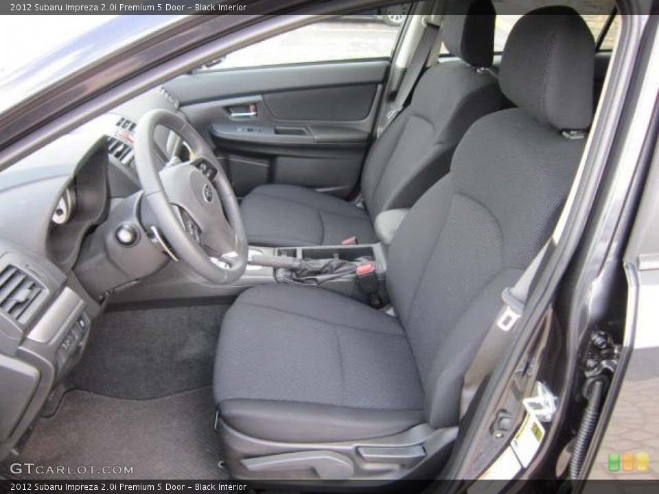 Black Interior Photo for the 2012 Subaru Impreza 2.0i Premium 5 Door #62435275