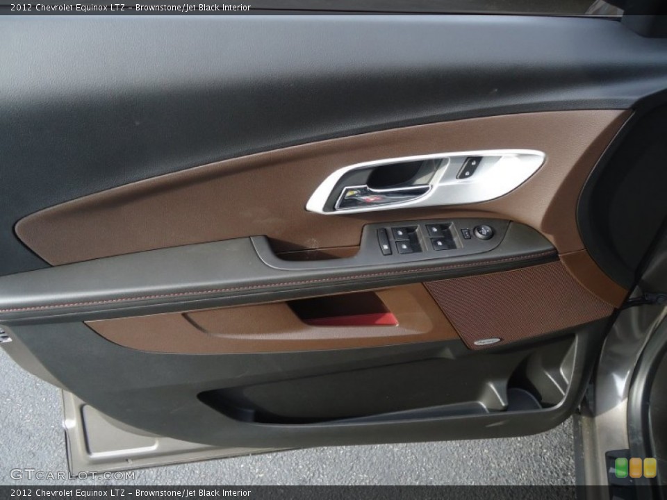 Brownstone/Jet Black Interior Door Panel for the 2012 Chevrolet Equinox LTZ #62435281