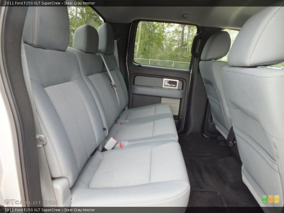 Steel Gray Interior Rear Seat for the 2011 Ford F150 XLT SuperCrew #62436184