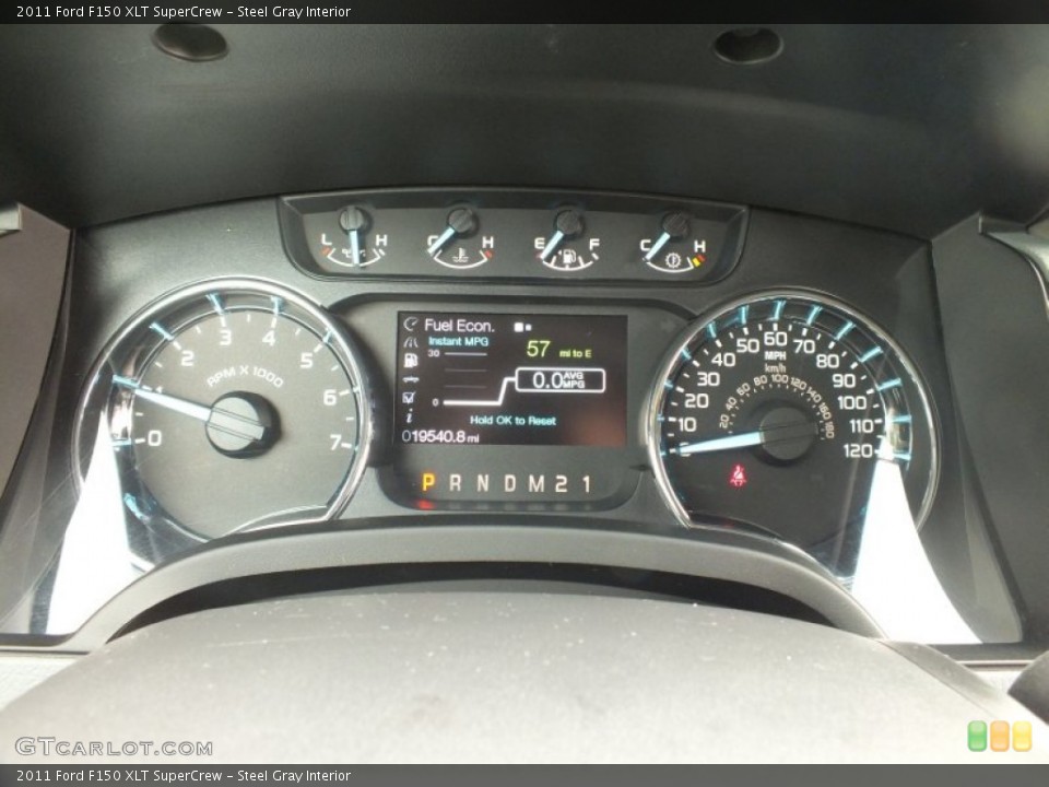 Steel Gray Interior Gauges for the 2011 Ford F150 XLT SuperCrew #62436256