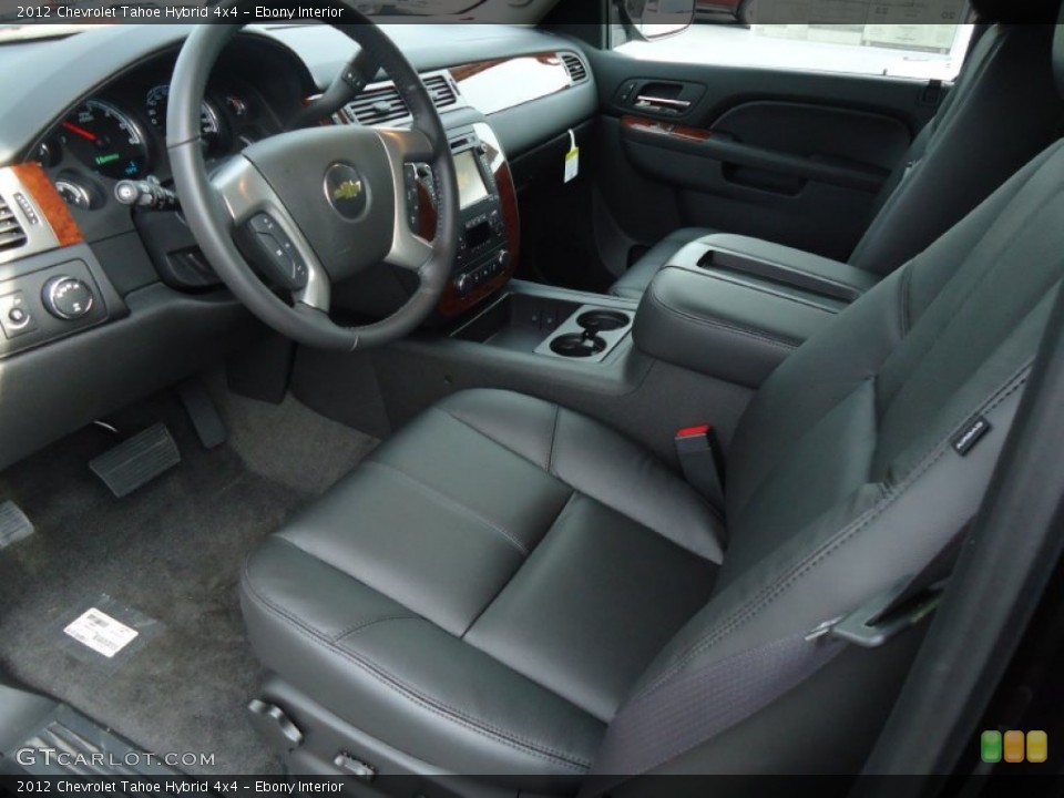 Ebony Interior Photo for the 2012 Chevrolet Tahoe Hybrid 4x4 #62436481