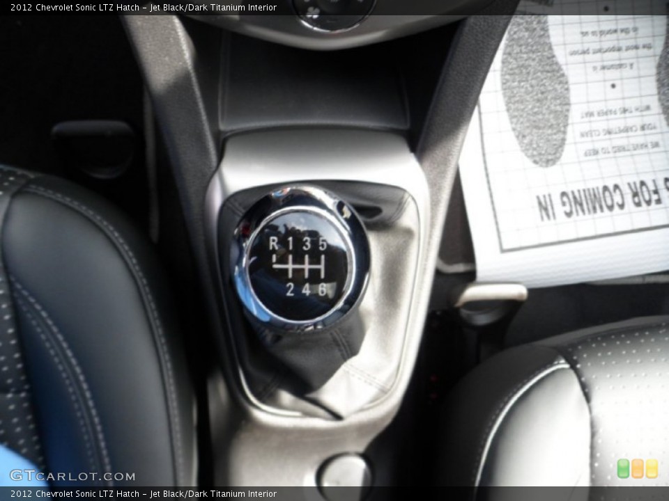 Jet Black/Dark Titanium Interior Transmission for the 2012 Chevrolet Sonic LTZ Hatch #62436532