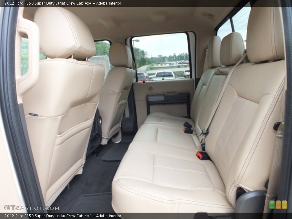Adobe Interior Rear Seat for the 2012 Ford F350 Super Duty Lariat Crew Cab 4x4 #62437573