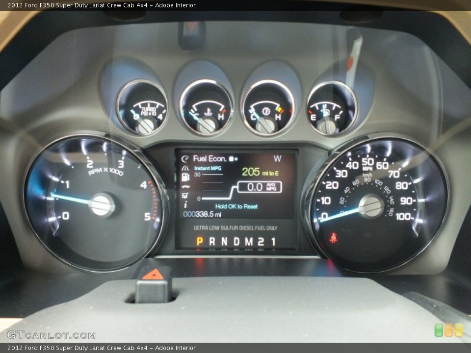 Adobe Interior Gauges for the 2012 Ford F350 Super Duty Lariat Crew Cab 4x4 #62437671