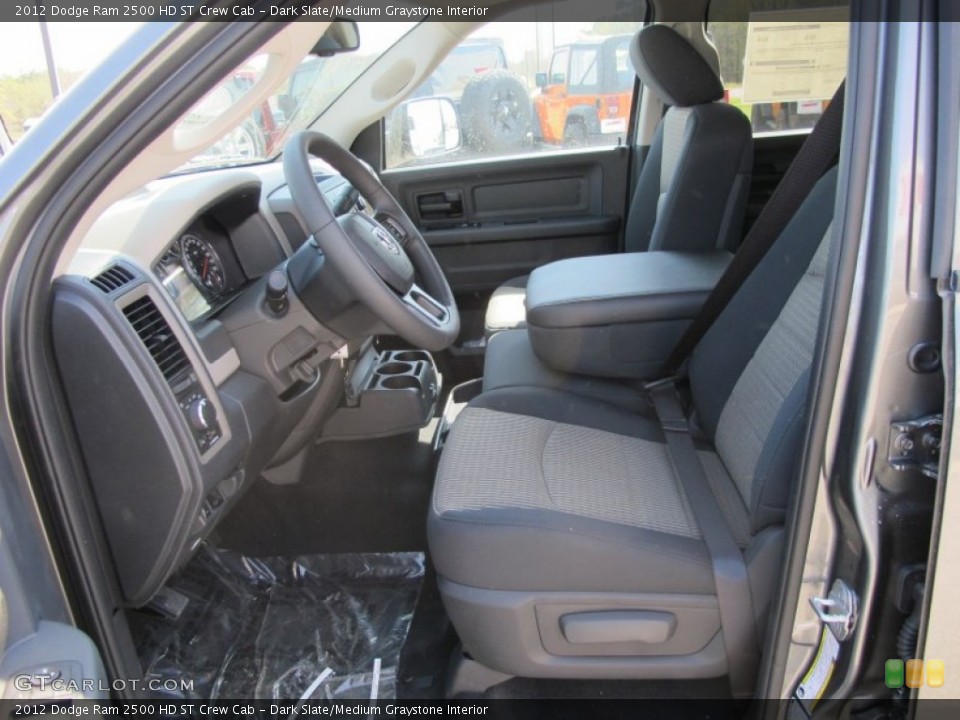 Dark Slate/Medium Graystone Interior Photo for the 2012 Dodge Ram 2500 HD ST Crew Cab #62437741