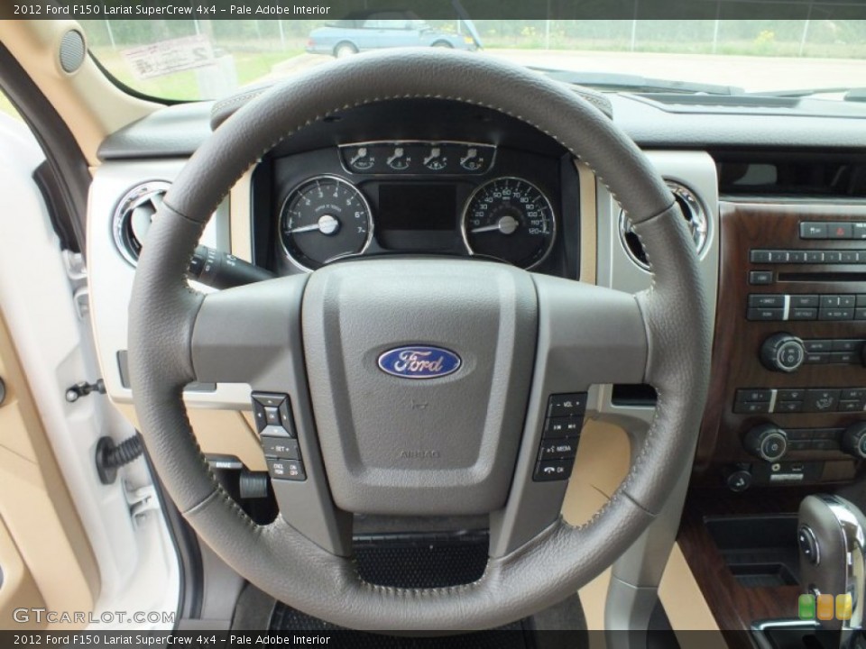 Pale Adobe Interior Steering Wheel for the 2012 Ford F150 Lariat SuperCrew 4x4 #62437816