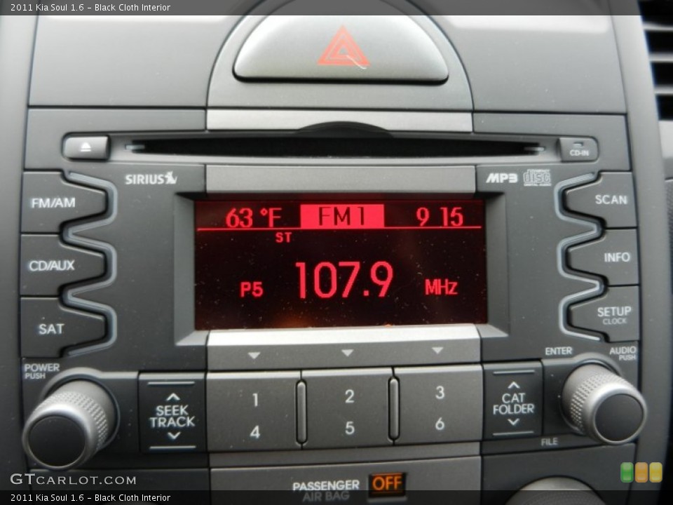 Black Cloth Interior Audio System for the 2011 Kia Soul 1.6 #62438233