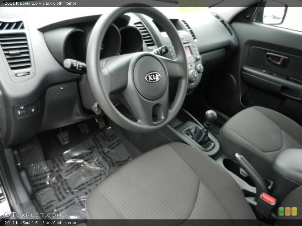 Black Cloth Interior Prime Interior for the 2011 Kia Soul 1.6 #62438281