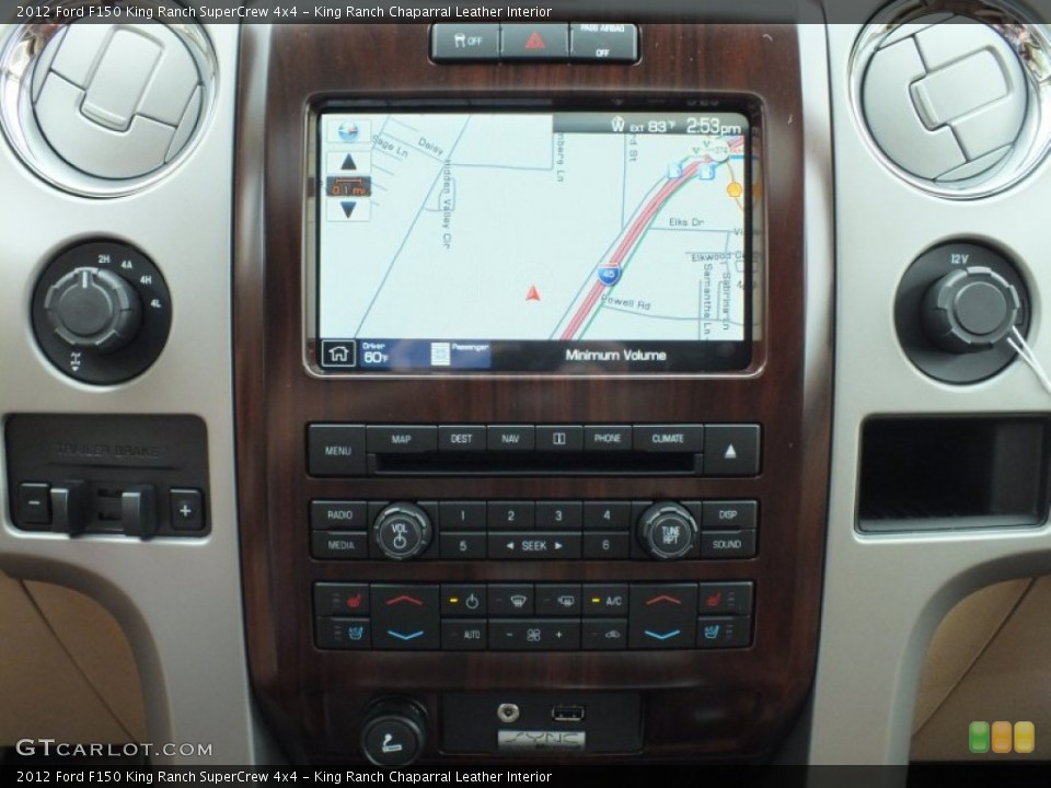King Ranch Chaparral Leather Interior Controls for the 2012 Ford F150 King Ranch SuperCrew 4x4 #62438287