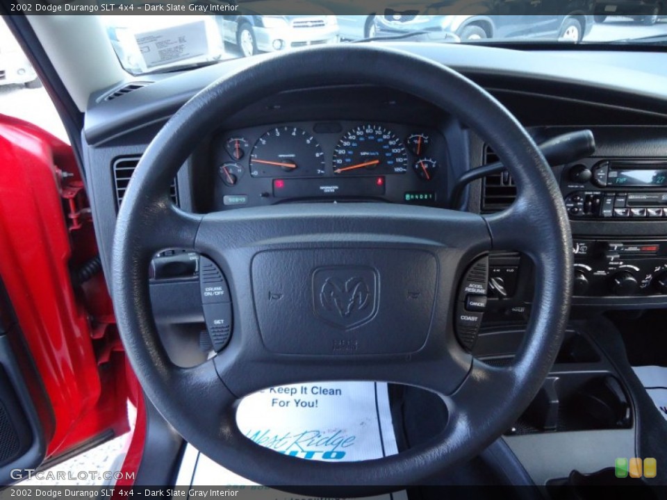 Dark Slate Gray Interior Steering Wheel for the 2002 Dodge Durango SLT 4x4 #62440294