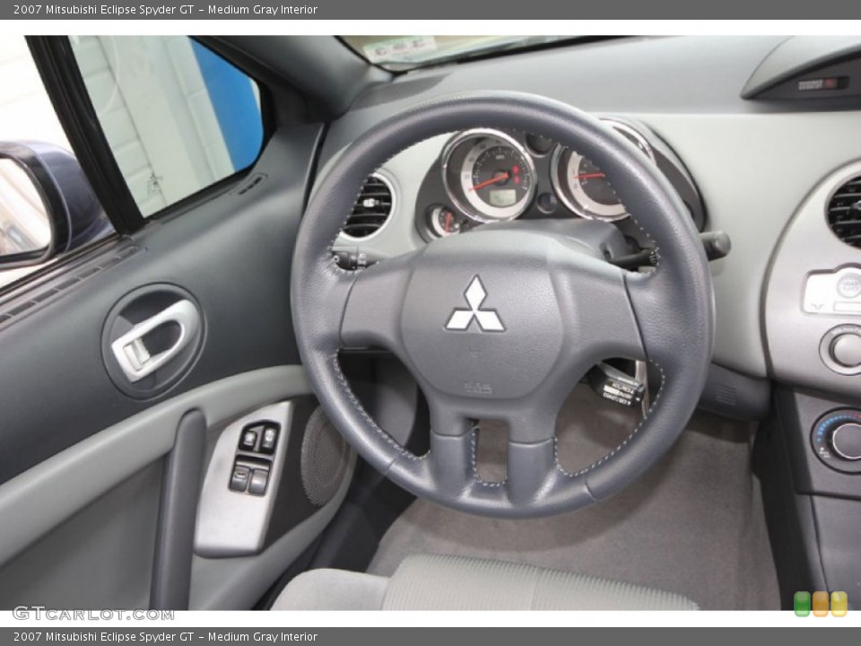 Medium Gray Interior Steering Wheel for the 2007 Mitsubishi Eclipse Spyder GT #62440897