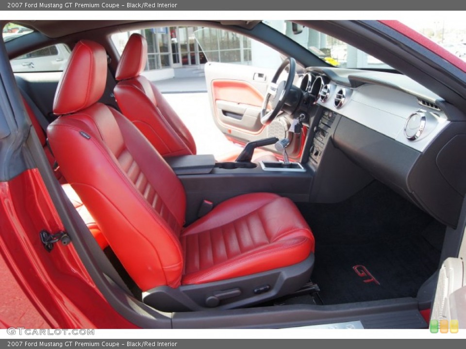 Black/Red Interior Photo for the 2007 Ford Mustang GT Premium Coupe #62442345