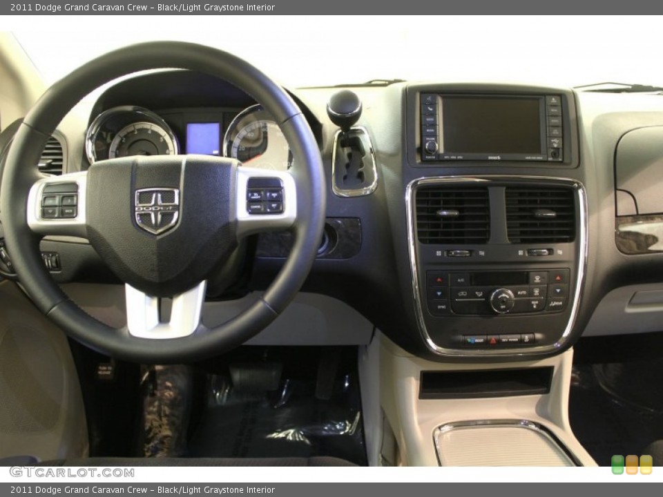 Black/Light Graystone Interior Dashboard for the 2011 Dodge Grand Caravan Crew #62442751