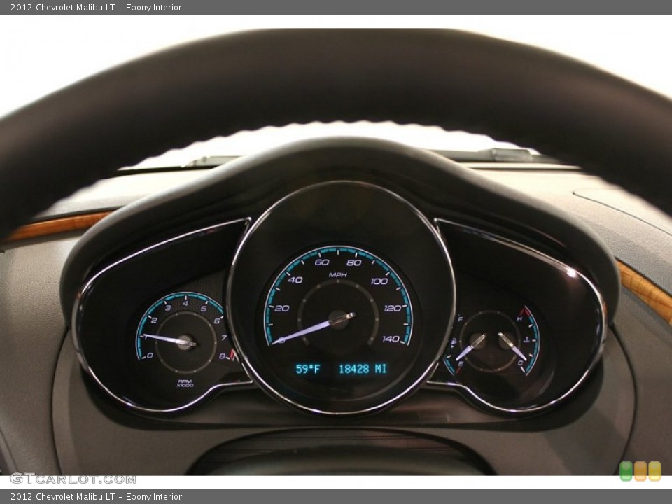 Ebony Interior Gauges for the 2012 Chevrolet Malibu LT #62442913
