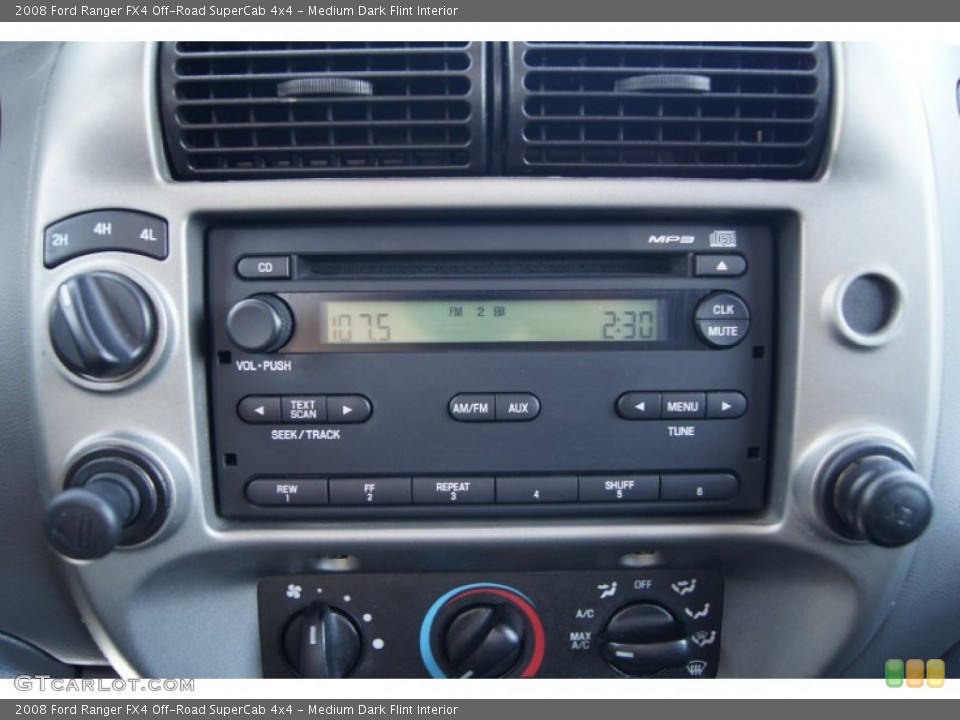 Medium Dark Flint Interior Audio System for the 2008 Ford Ranger FX4 Off-Road SuperCab 4x4 #62443054