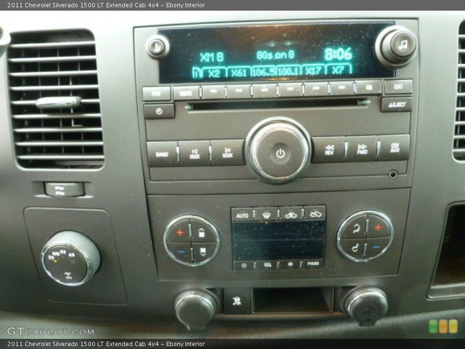 Ebony Interior Controls for the 2011 Chevrolet Silverado 1500 LT Extended Cab 4x4 #62443149